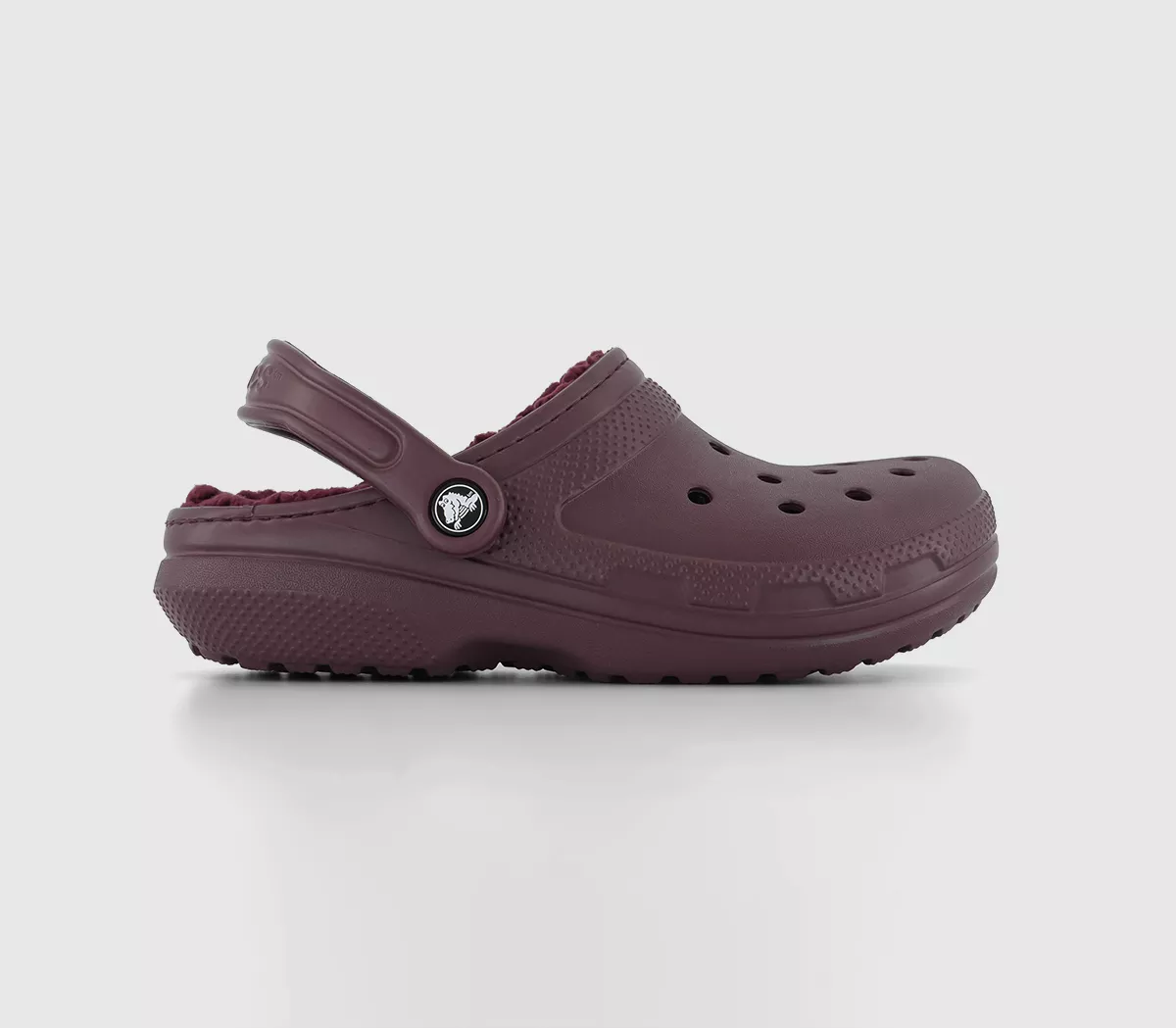 Crocs Classic Lined Clogs Dark Cherry