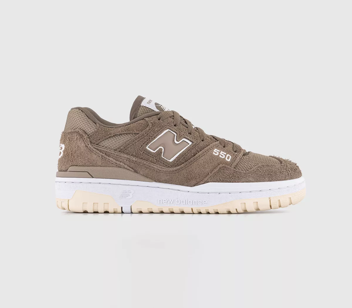 New Balance BB550 Trainers Mushroom Brown White
