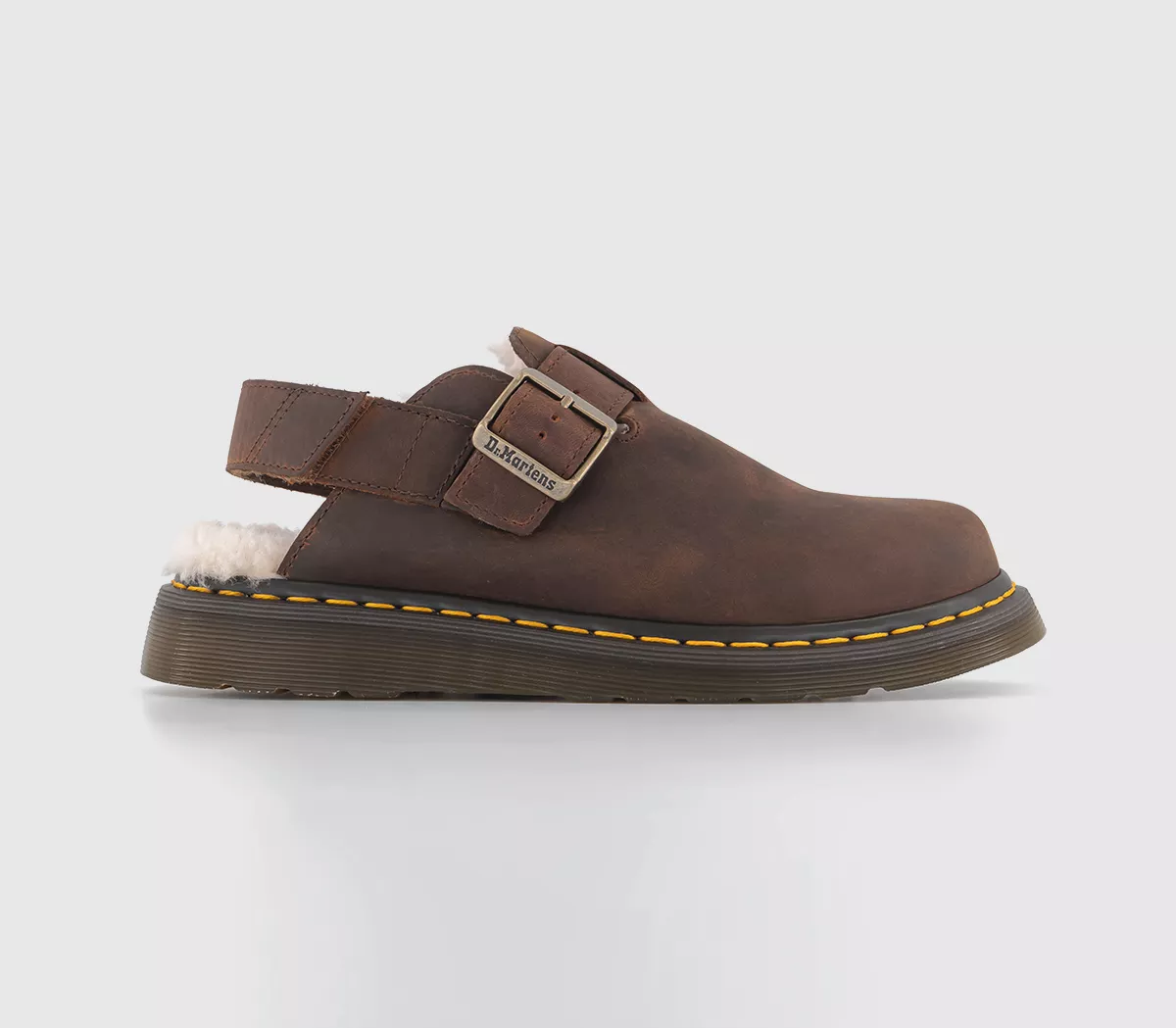 Dr. Martens Jorge II Fur Lined Clogs Warm Tan