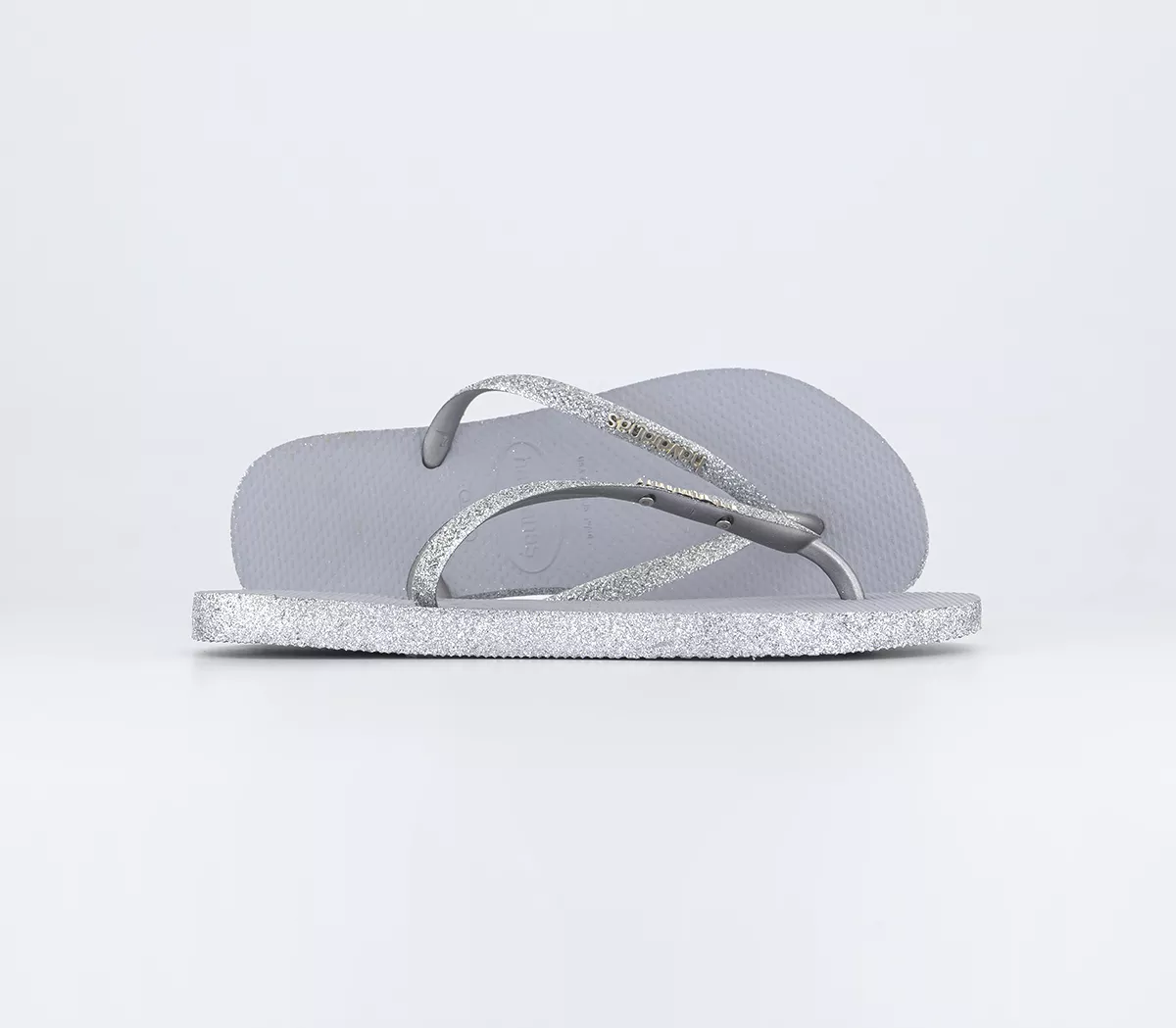Havaianas Slim Sparkle II Flip Flops  Ice Grey