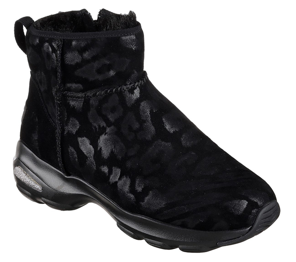 Skechers Women D'Lites Ultra - Leopard Black