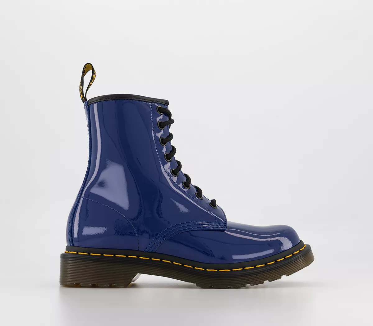 Dr. Martens 8 Eyelet Lace Up Boots Blueprint Patent