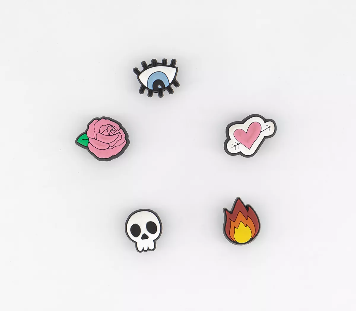 Crocs Crocs Jibbitz Charm 5 Pack Hand Drawn Symbols