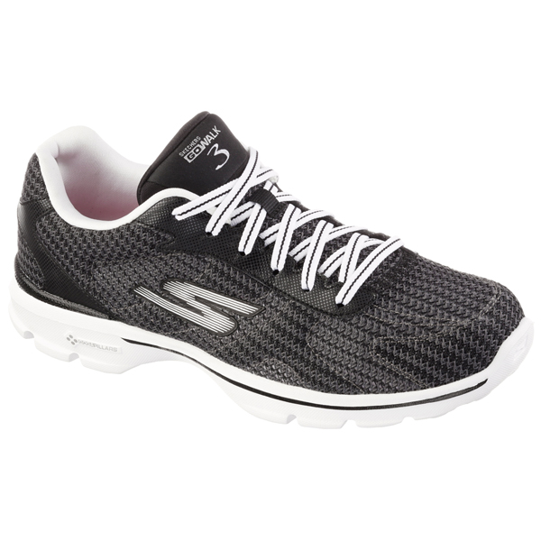 Skechers Women GOwalk 3 - Fitknit Black/White