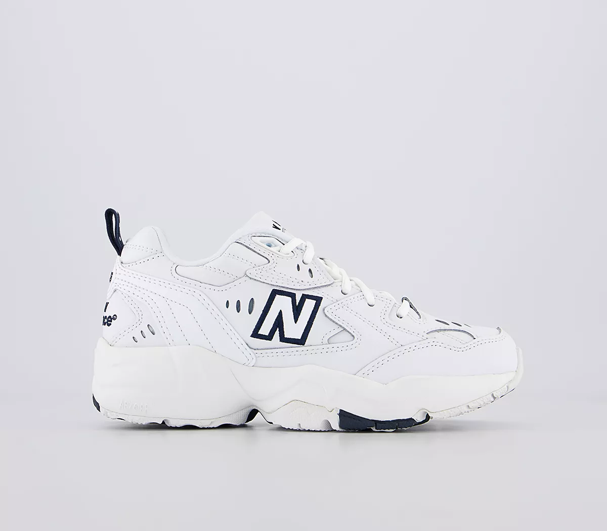 New Balance 608 Trainers White Navy