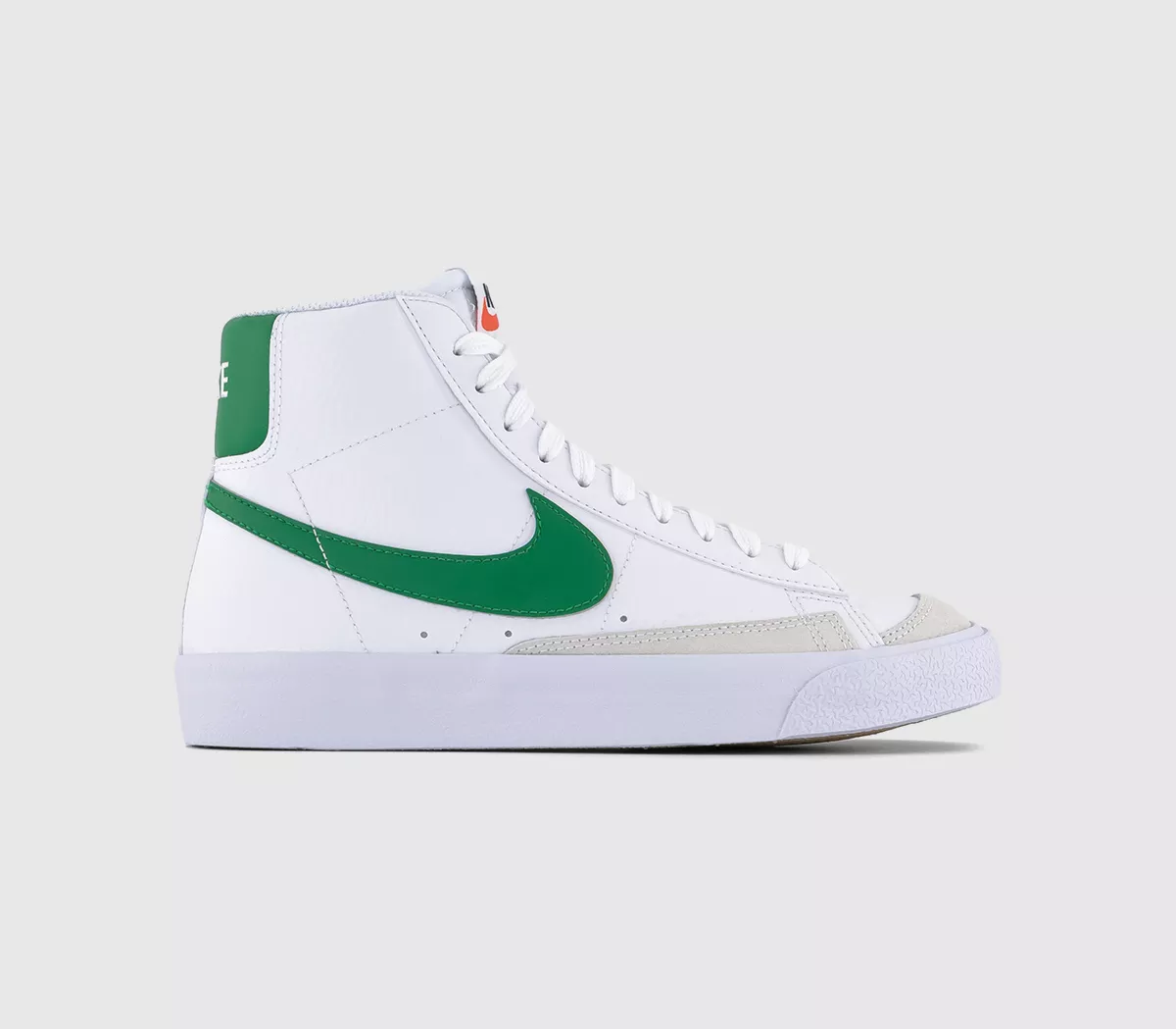 Nike Blazer Mid '77 Junior Trainers  White Pine Green Pine Green Black