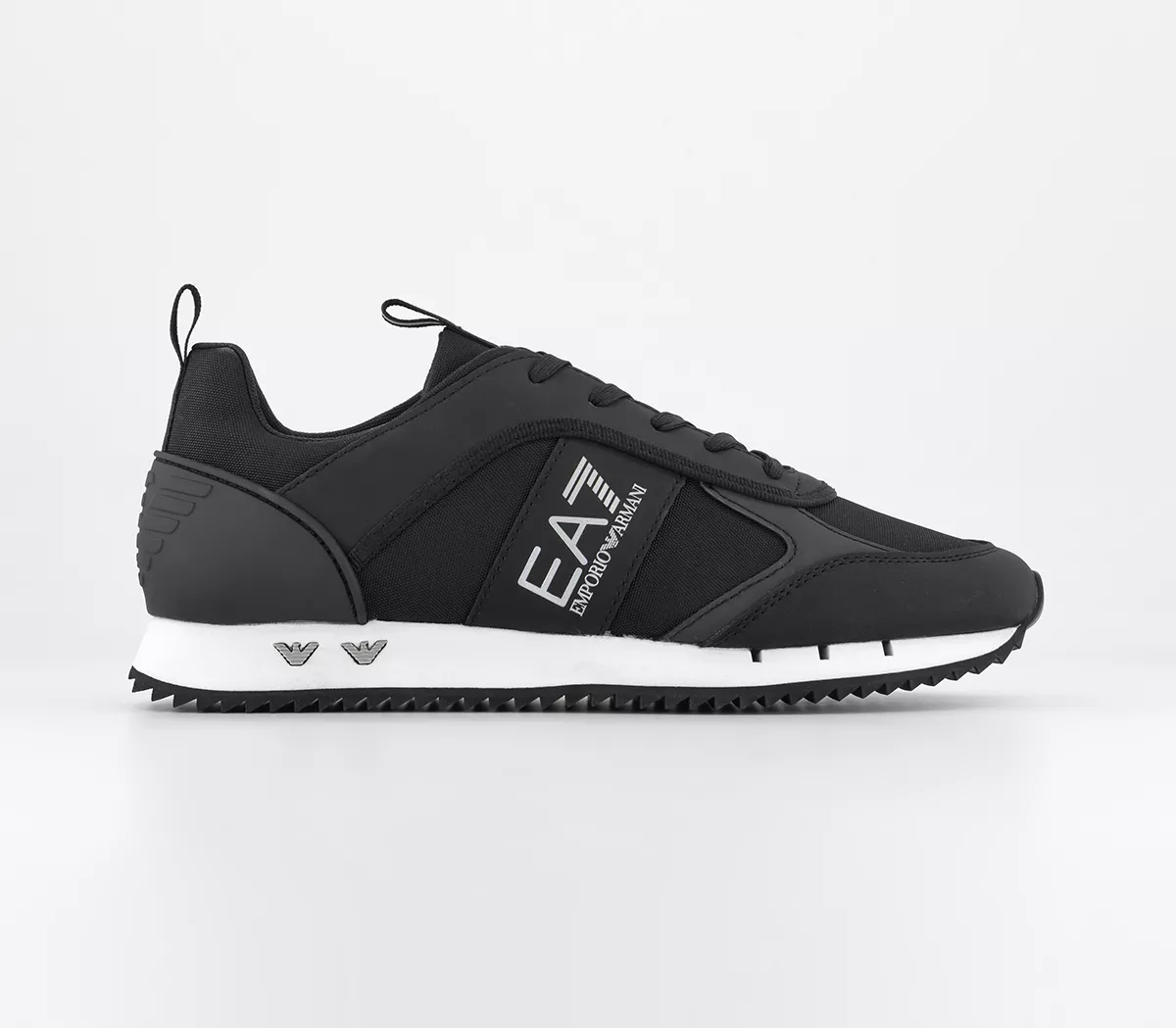 EA7 Emporio Armani EA7 B&W Trainers Black Silver White