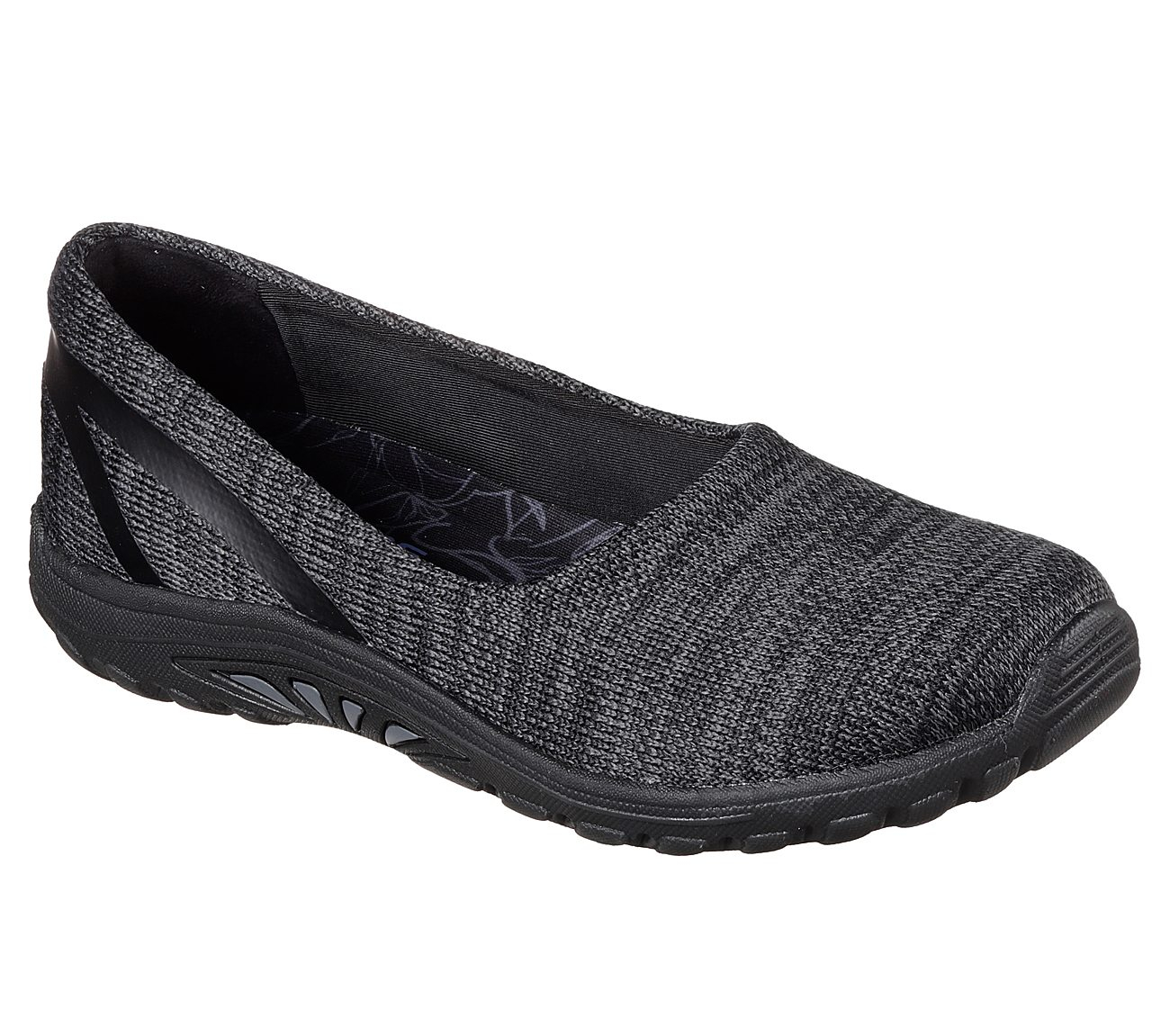 Skechers Women Relaxed Fit: Reggae Fest - Dread Knit Black