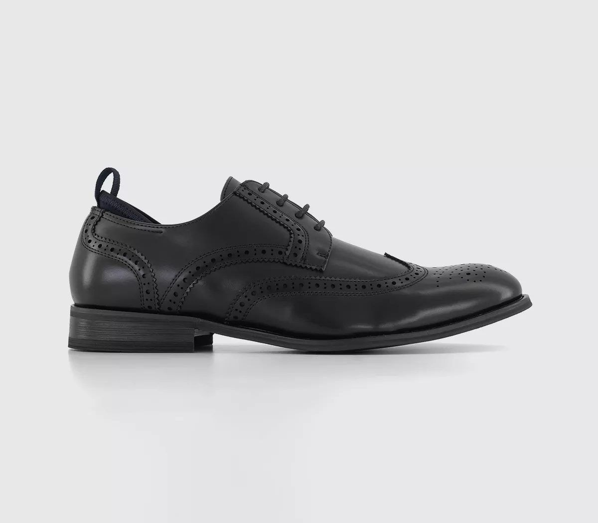 OFFICE Montgomery Brogue Derby Shoes Black