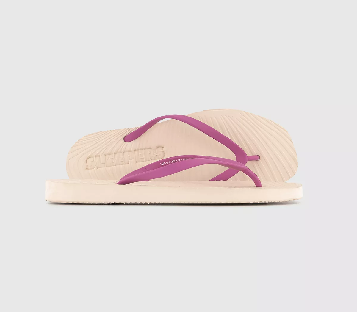 Sleepers Sleepers Tapered Flip Flops Eggnog Fuscia