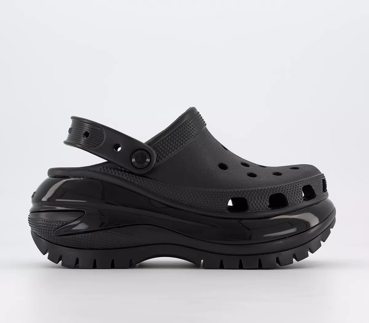 Crocs Classic Mega Crush Clogs Black