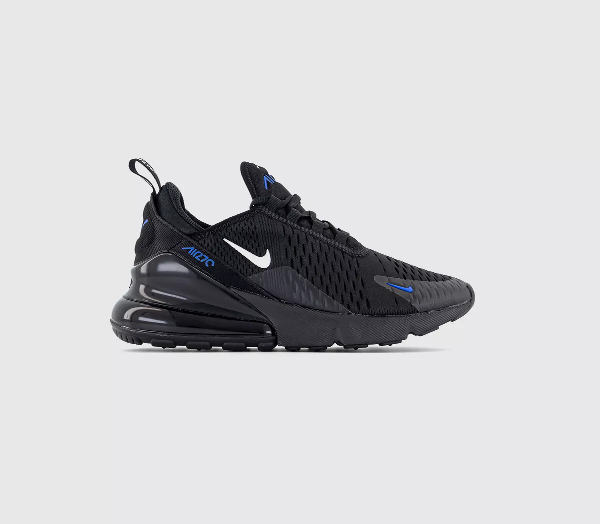 Nike Air Max 270 Junior Trainers  Black White Racer Blue