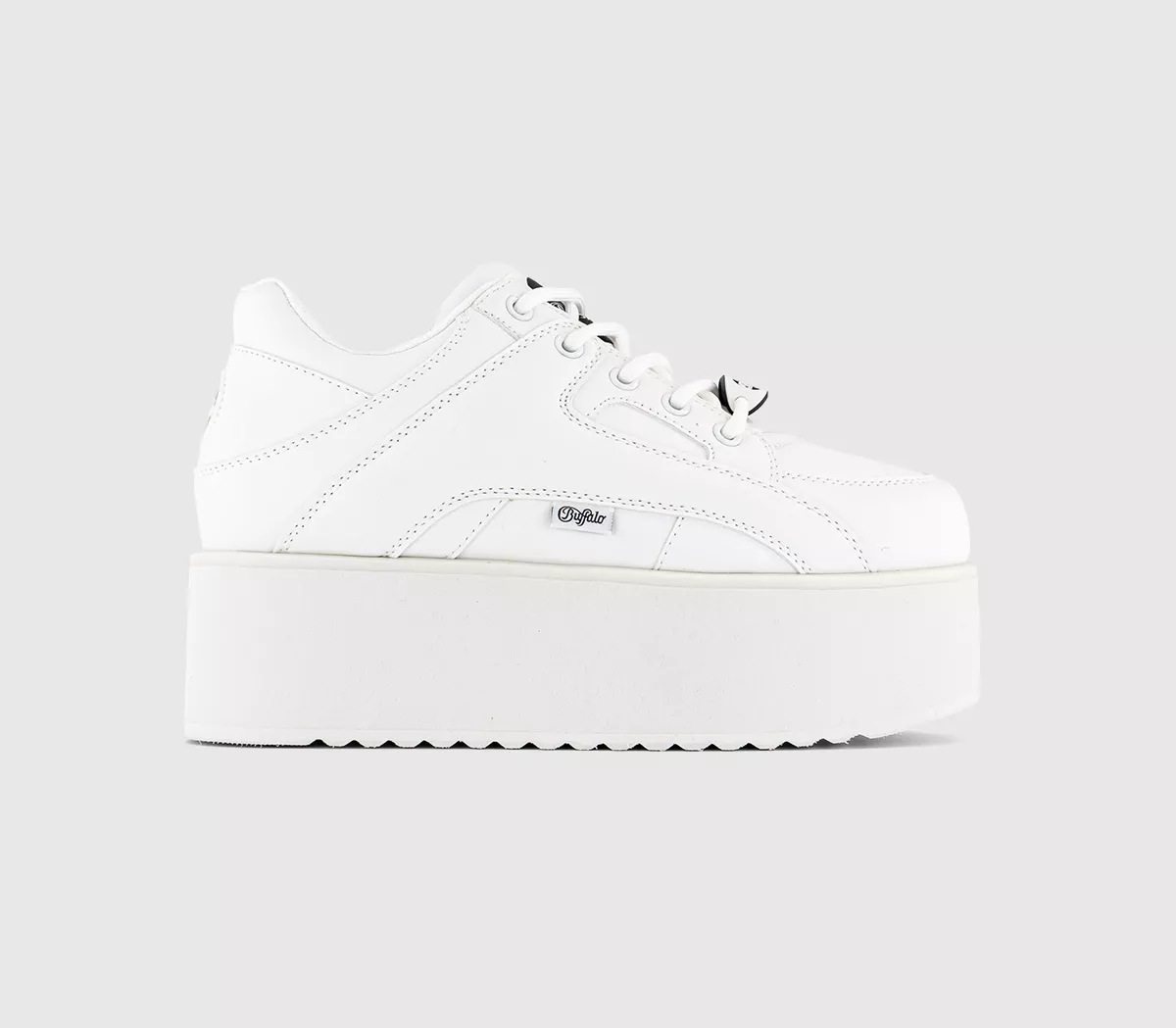 Buffalo 1330-6 Platform Shoes White