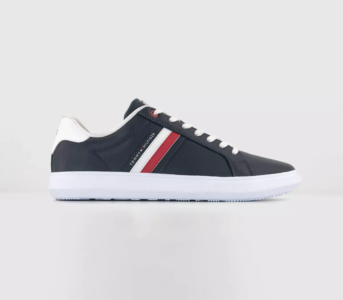 Tommy Hilfiger Essential Leather Cupsole Trainers  Desert Sky