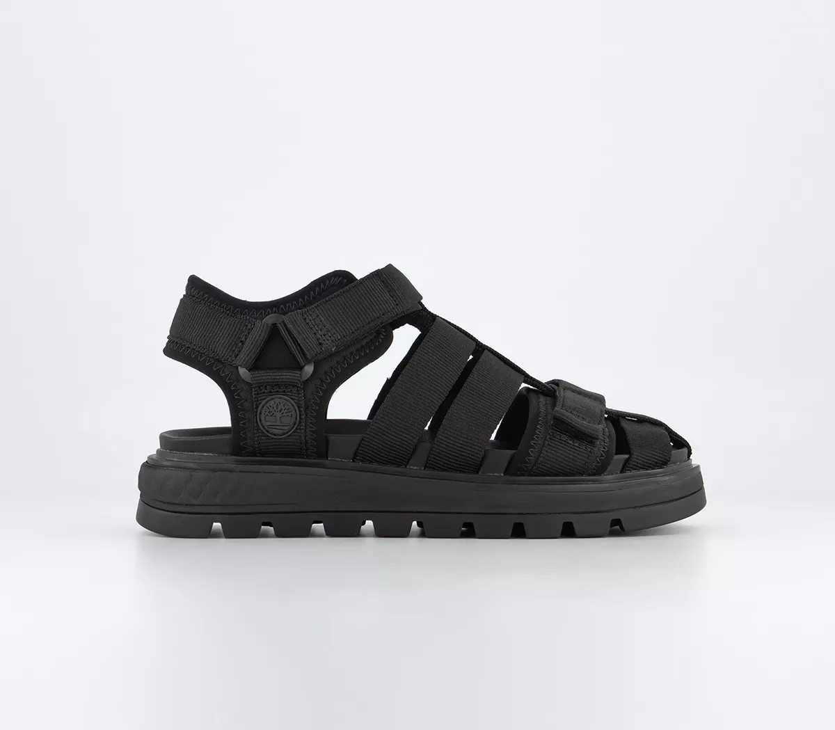 Timberland Ray City Closed Fisherman Sandals Black Webbing