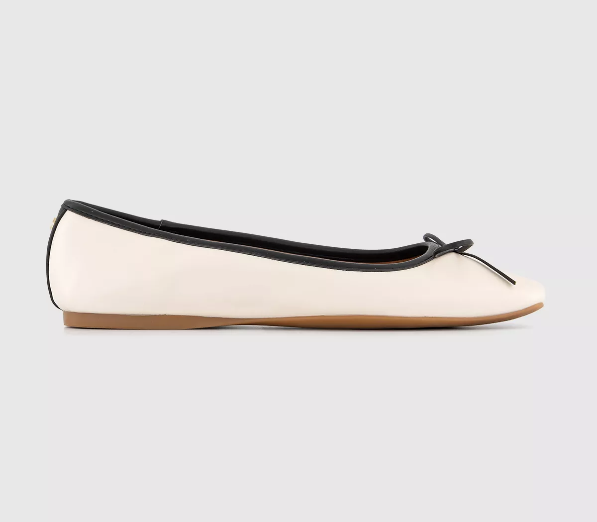 OFFICE Five Star Square Toe Ballerina Cream Mix