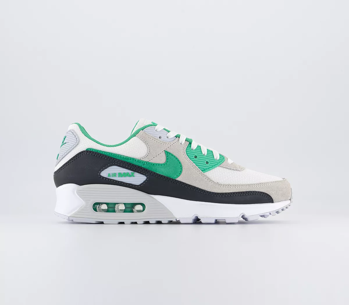 Nike Air Max 90 Trainers White Spring Green Anthracite