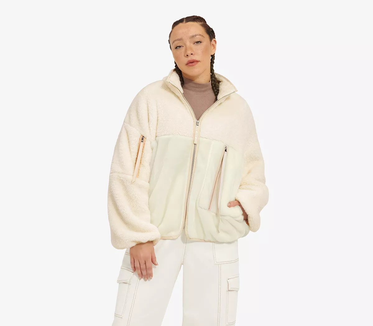 UGG Marlene Sherpa Jacket II Cream