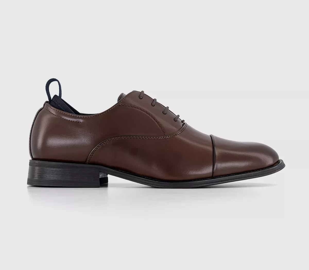 OFFICE Mason Neoprene Detail Comfort Oxford Shoes Chocolate