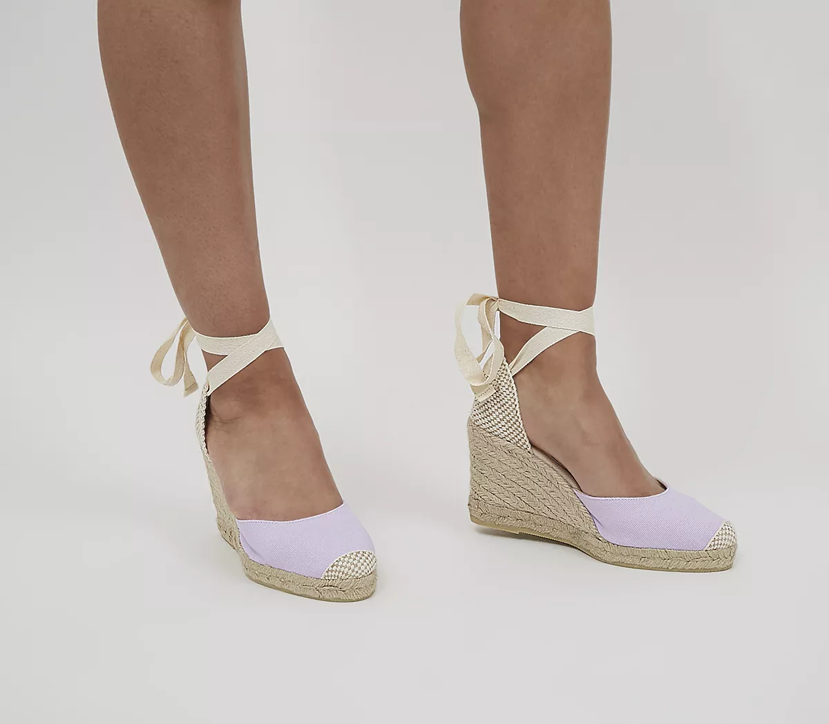 OFFICE Marmalade Part Espadrilles Lilac Canvas