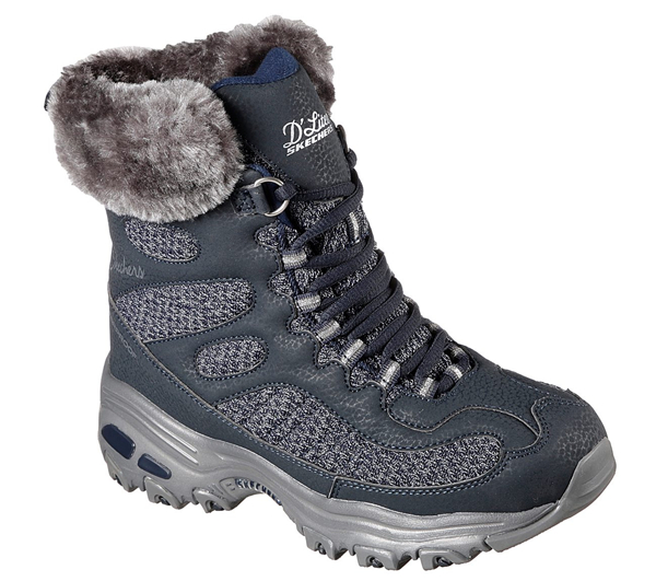 Skechers Women D'Lites - Snow Plaza Navy