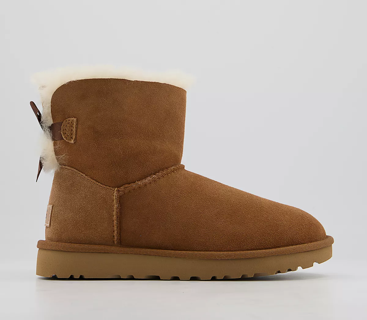UGG Mini Bailey Bow Boots Chestnut Suede
