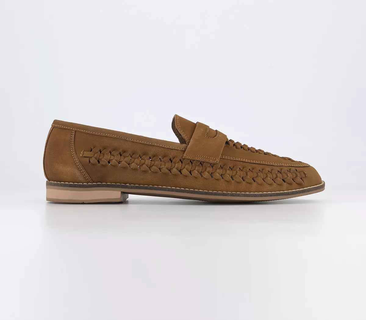 OFFICE Chiswick 2 Woven Saddle Shoes Tan Nubuck