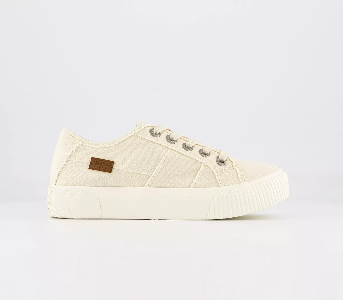 Blowfish Malibu Casper Trainers Off White Canvas