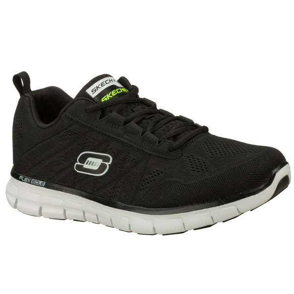 Skechers Men Extra Wide Fit (4E) Shoes - Power Switch Black/White