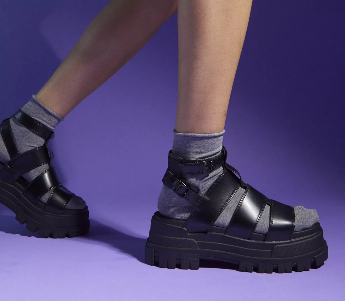 Buffalo Aspha Gld Sandals Black