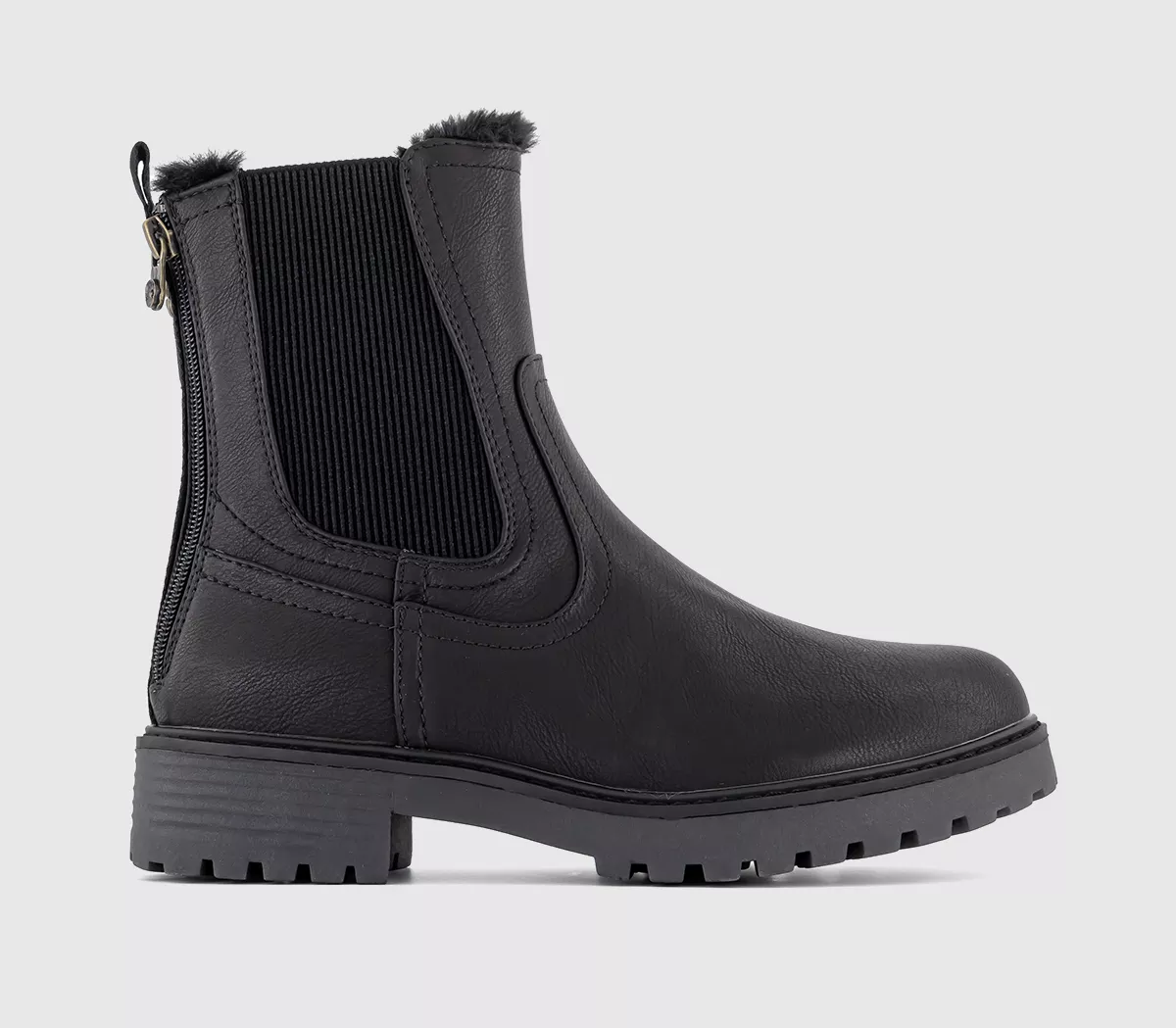 Blowfish Malibu Roben Shearling Chelsea Boots Black Local Sheriff
