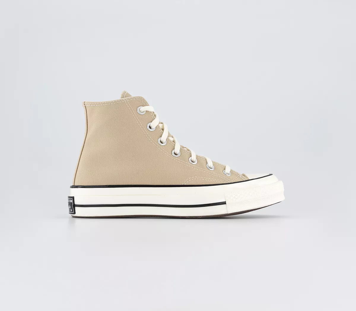Converse All Star Chuck 70 Hi Trainers Oatmilk Egret Black