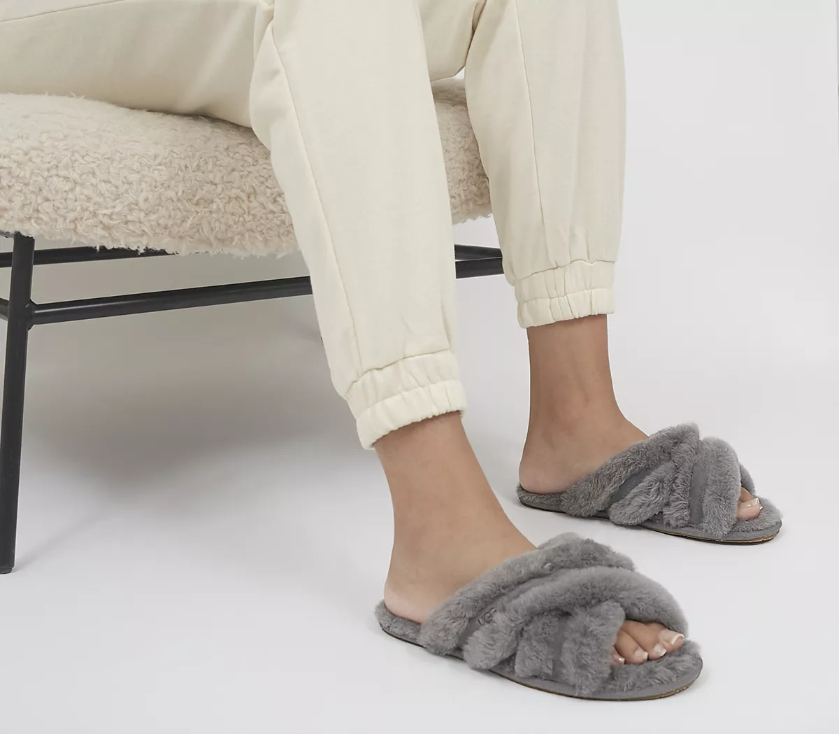UGG Scuffita Slippers Charcoal