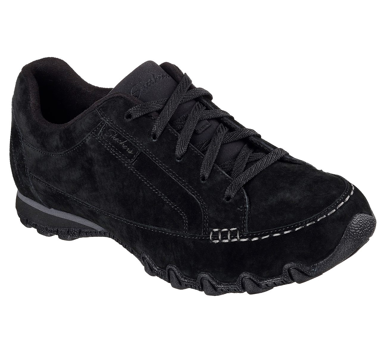 Skechers Women Relaxed Fit: Bikers - Curbed Black