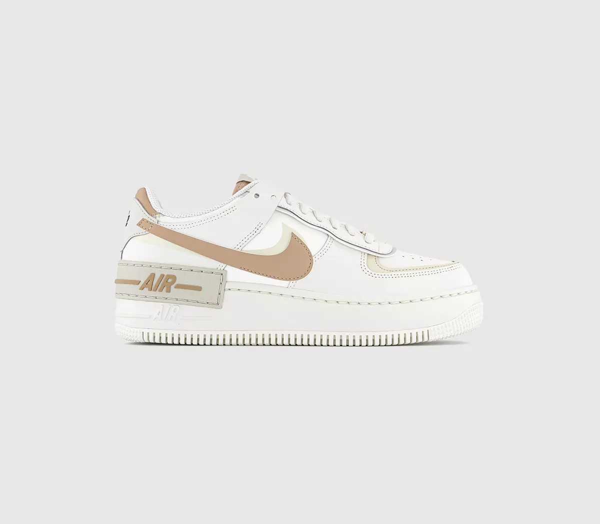 Nike Air Force 1 Shadow Trainers Sail Hemp Fossil Light Bone