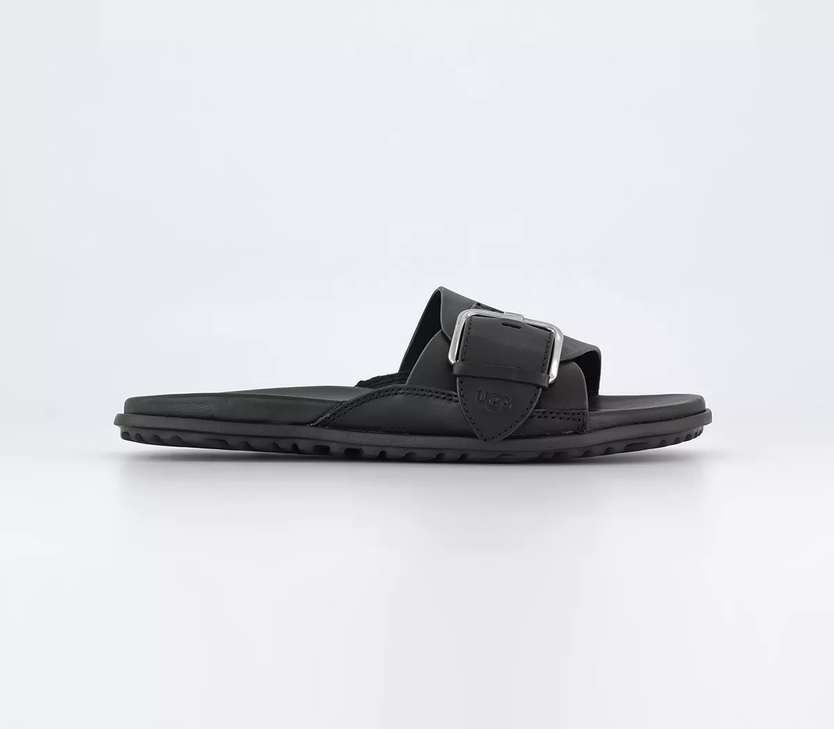 UGG Solivan Buckle Slides Black