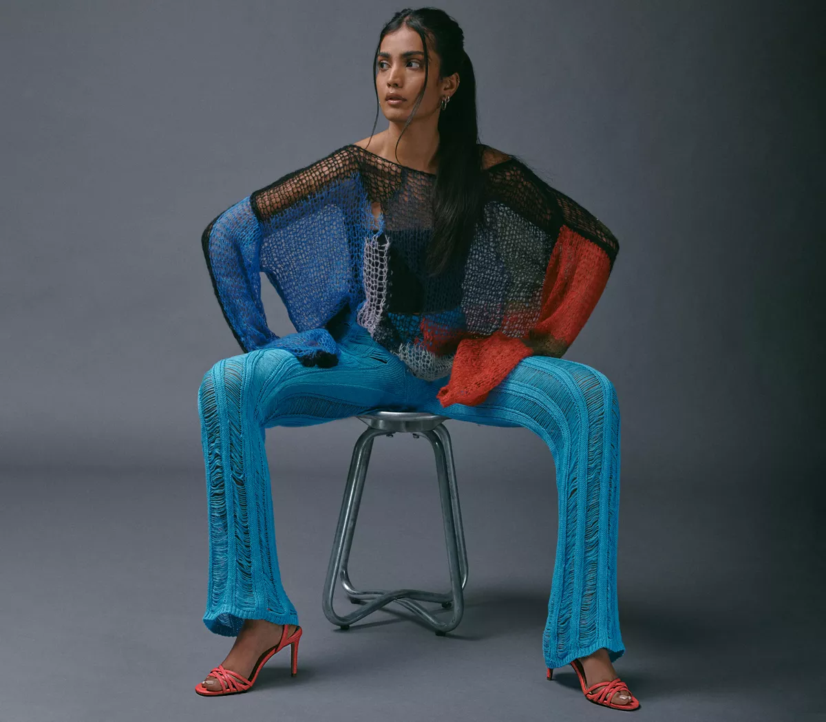 OFFICE Moon Strappy 2 Part Heels Pink