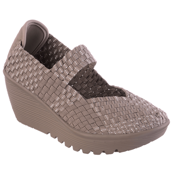 Skechers Women Parallel - Weave it be Taupe/Silver
