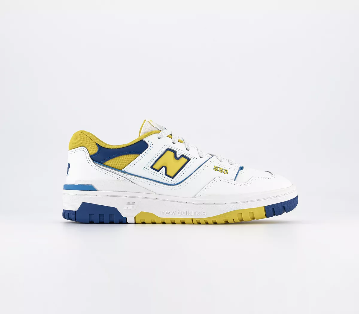 New Balance BB550 Junior Trainers White Yellow Navy