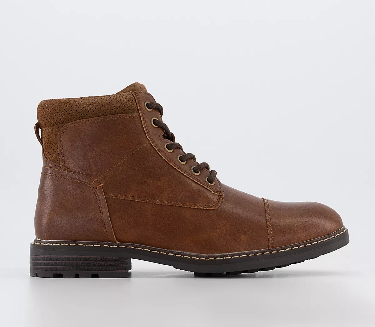 OFFICE Beckley Casual Plain Toe Boots Tan