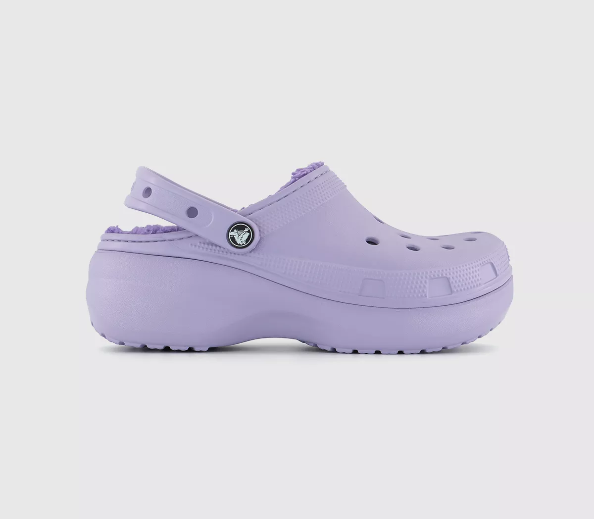 Crocs Classic Platform Lined Clogs Lavender