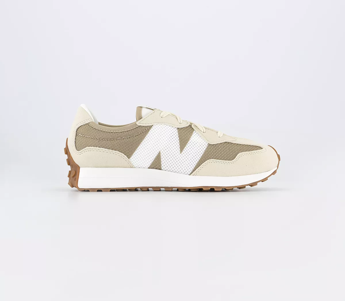 New Balance 327 Junior Trainers Mindful Grey Sand White
