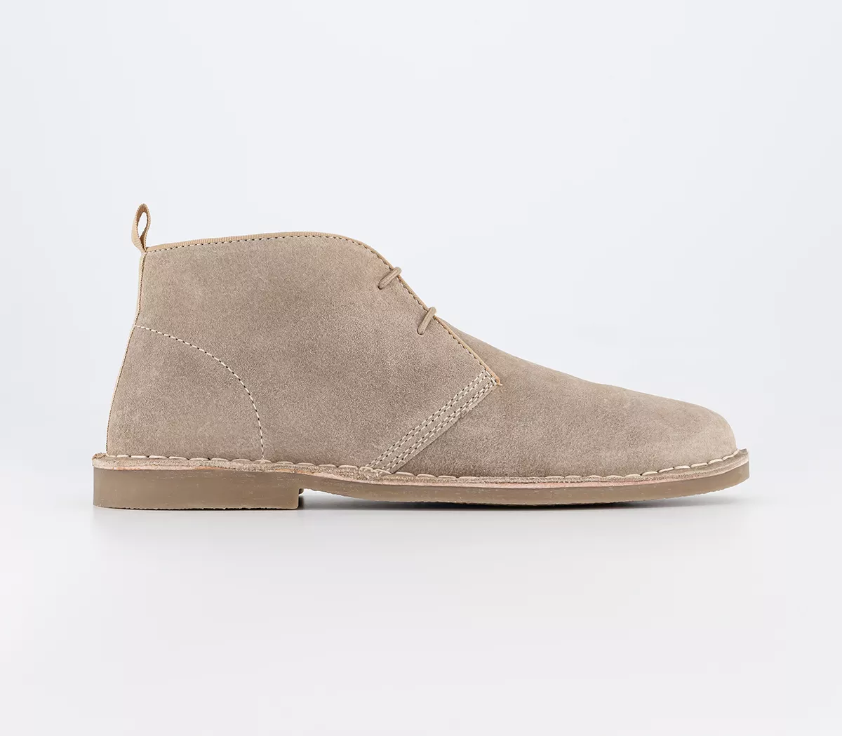 OFFICE Battuta Crepe Look Boots Taupe Suede