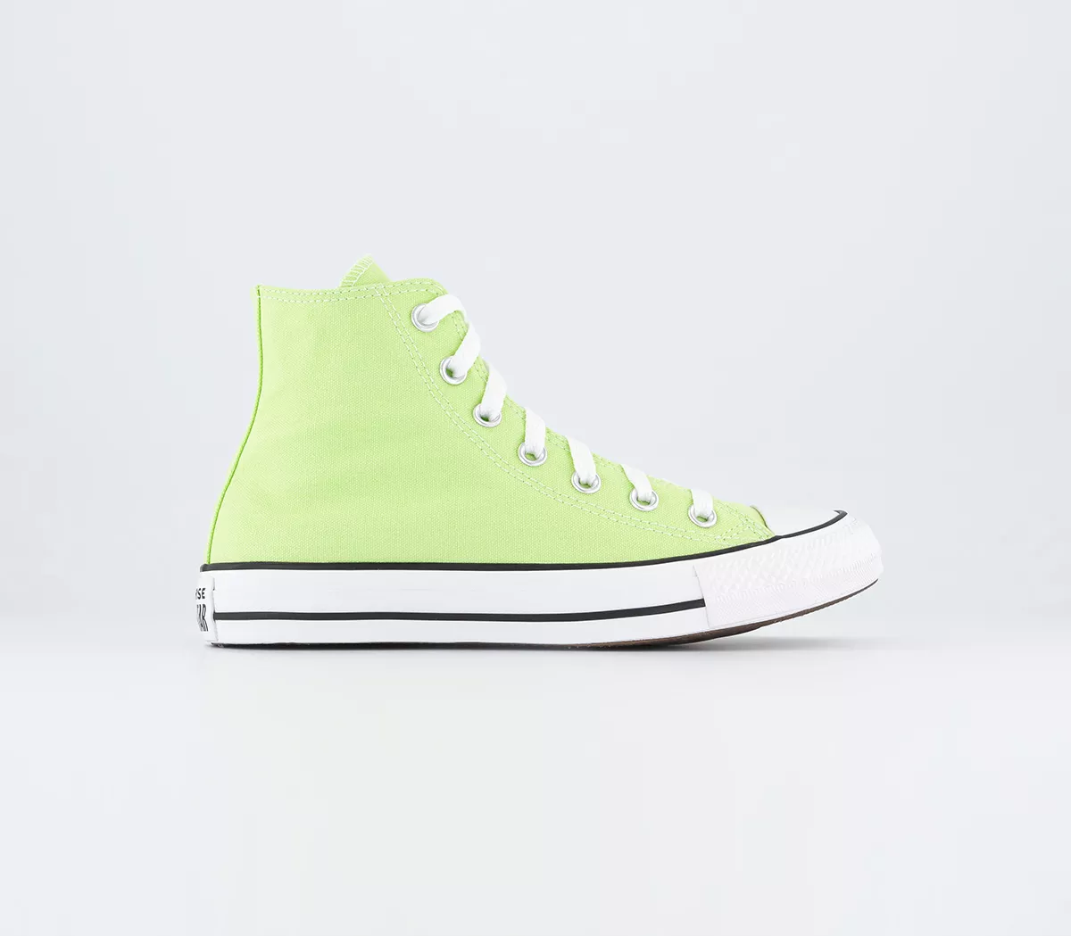 Converse All Star Hi Trainers Sour Melon White Black