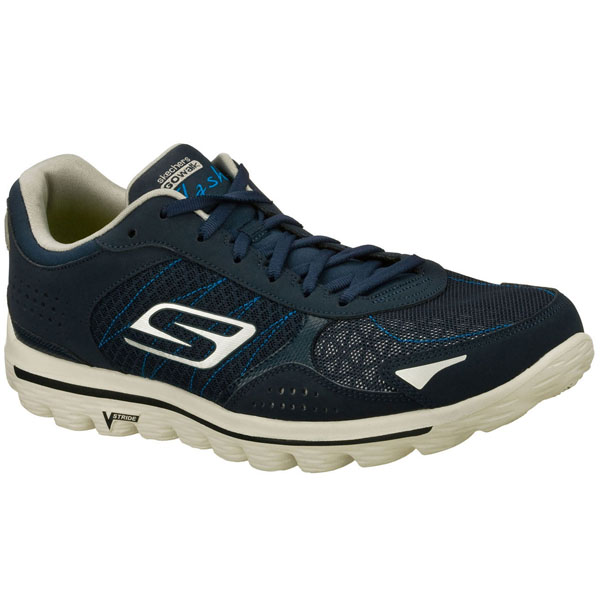 Skechers Men Extra Wide Fit (4E) Shoes - Flash Navy/Gray