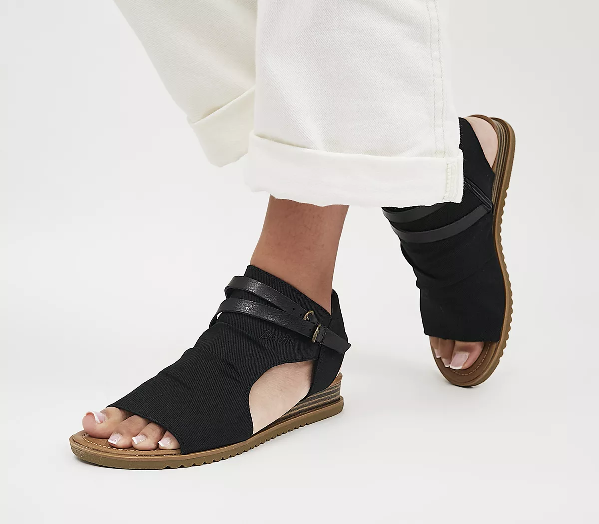 Blowfish Malibu Butterfly Sandals Black Twill