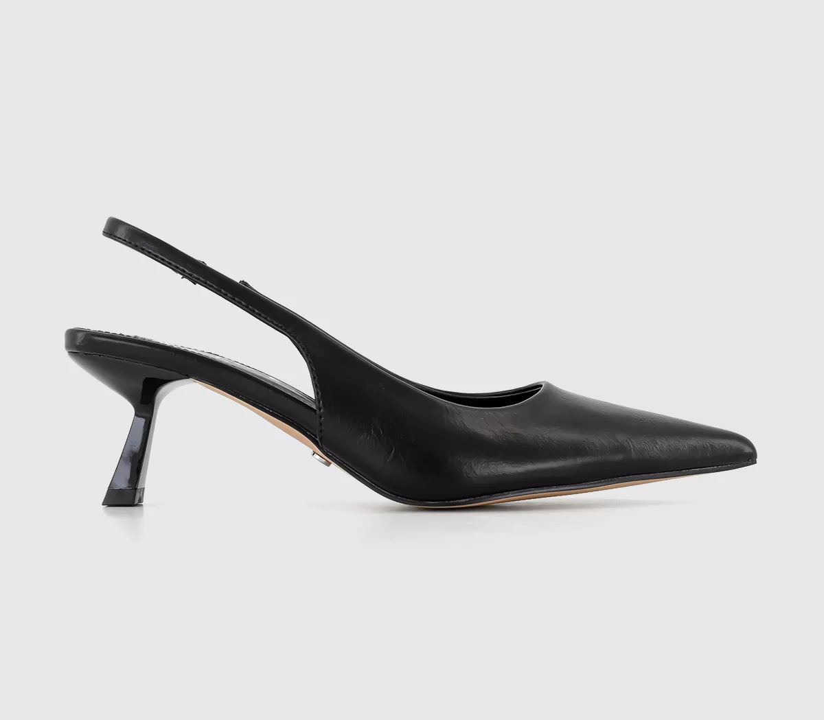 OFFICE Millionaire Point Court Kitten Heels Black