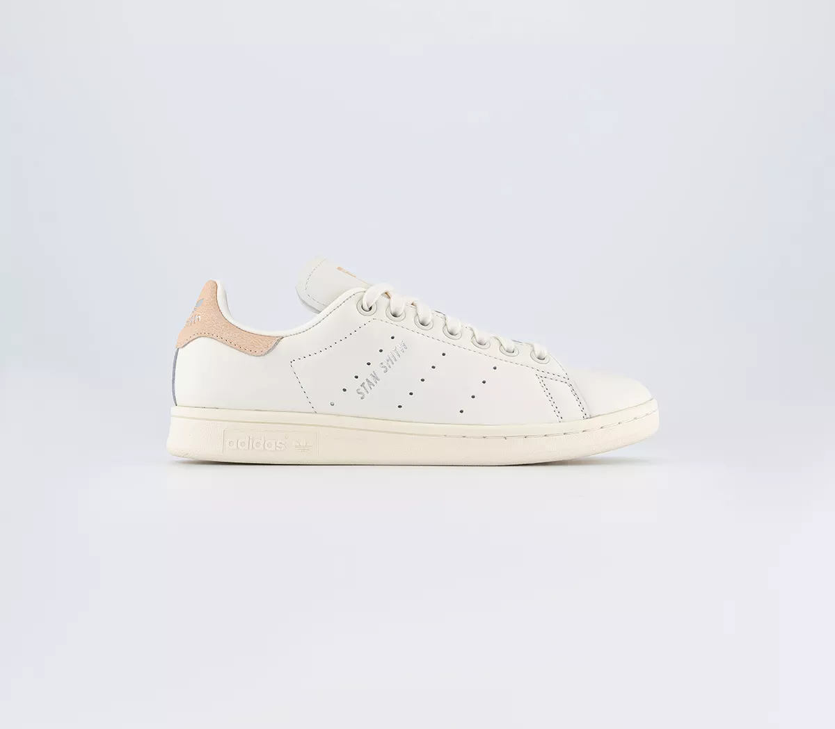 adidas Stan Smith Trainers White Bliss Orange Silver Met