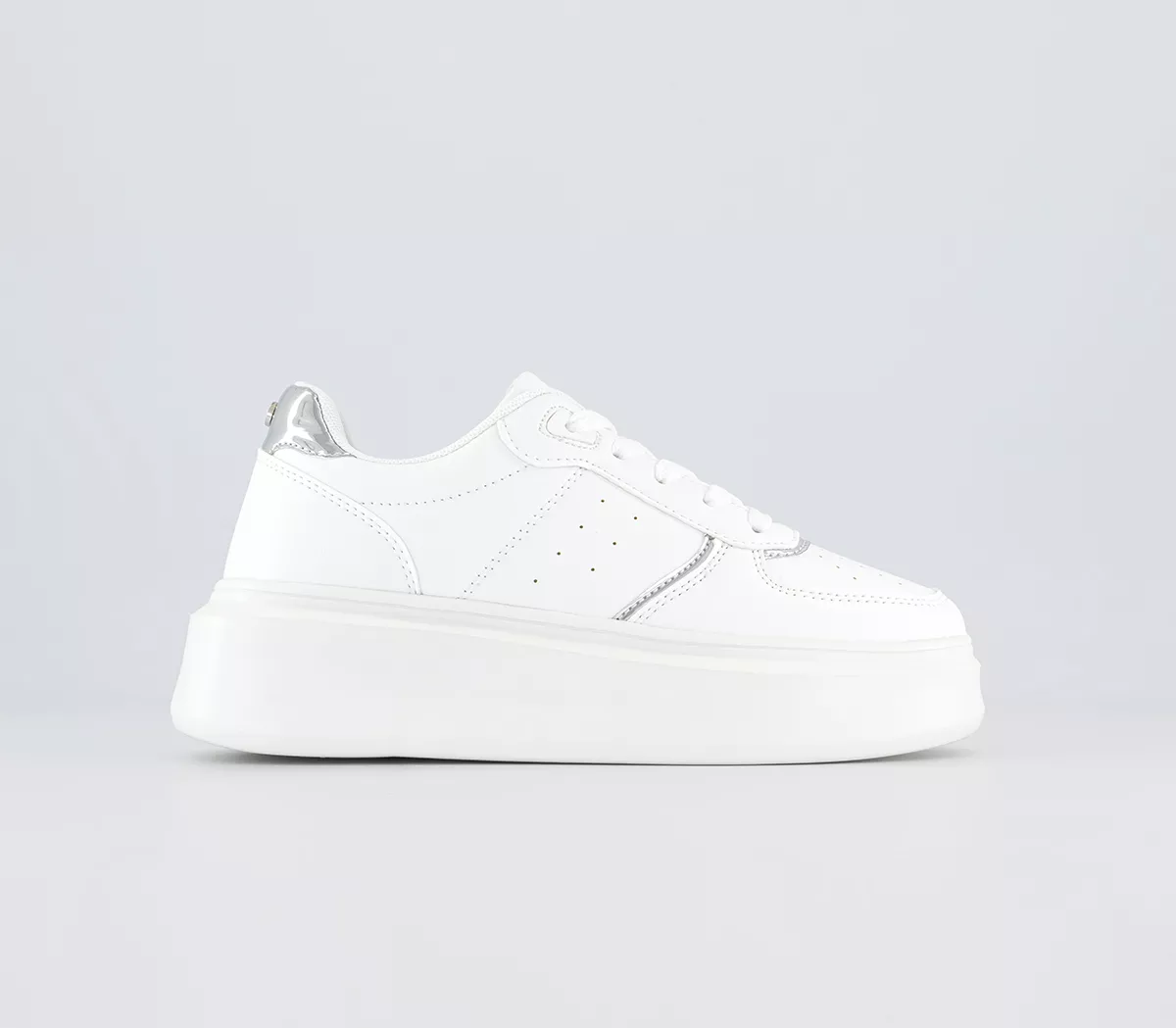 OFFICE Freelance Platform Lace Up Trainers White