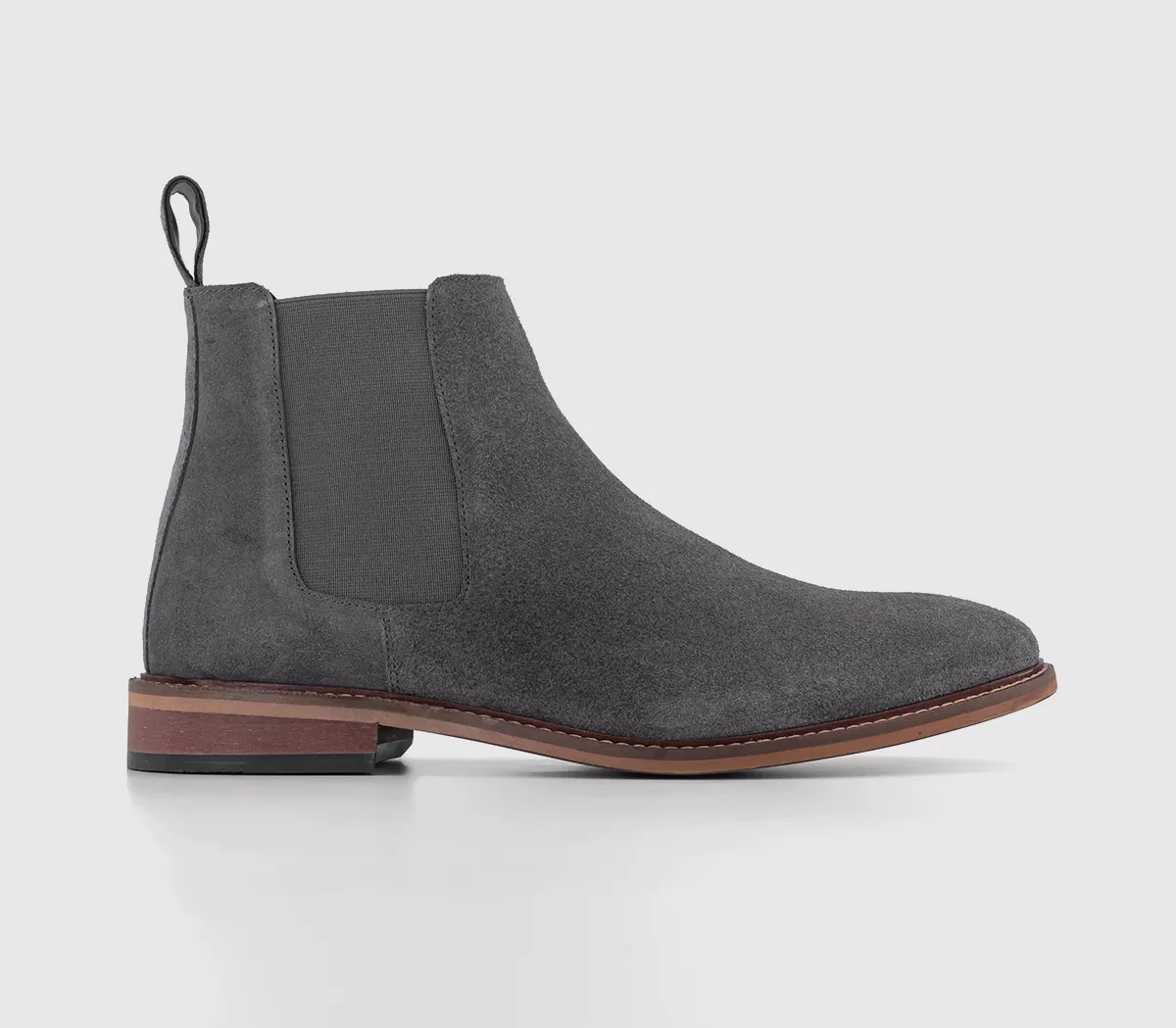 OFFICE Beacon Chelsea Boots Grey Suede